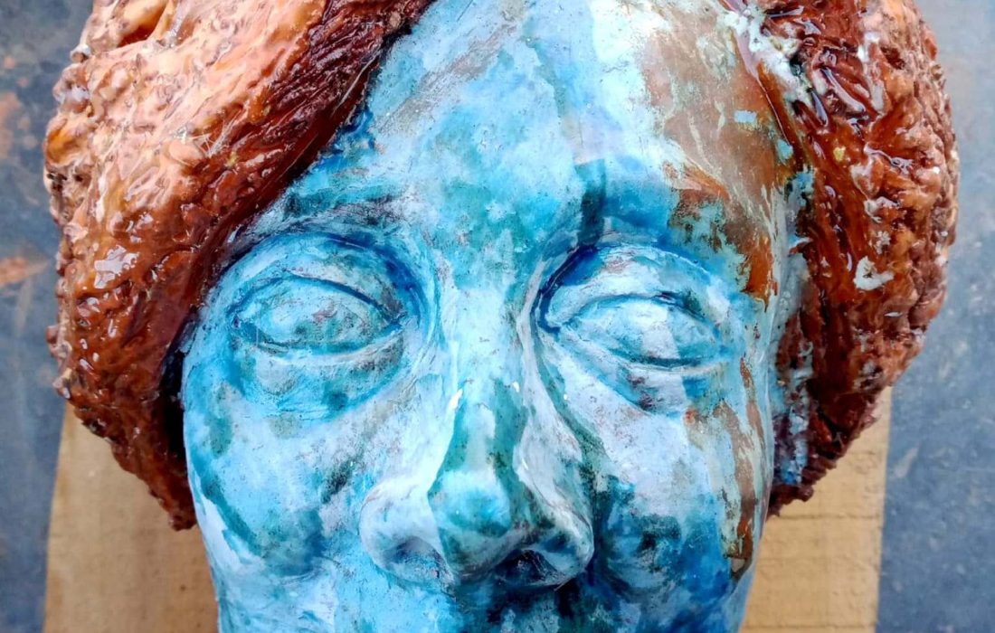 ceramica busto vidrado Guareta coromoto